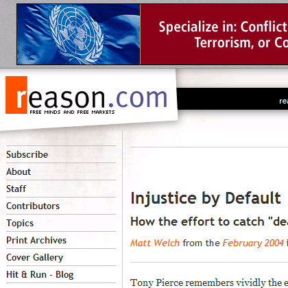 Injustice by Default - Reason Magazine